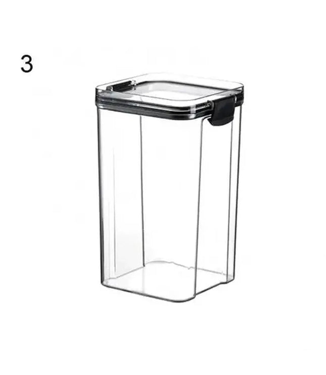 Multipurpose Food Storage Containers Set - Clear Jars with Lids for Cereal, Candy, and Dry Goods