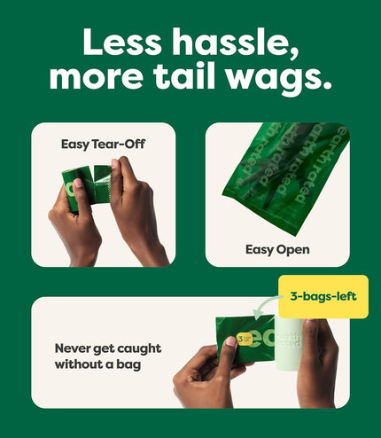 Dog Poo Bags, Guaranteed Leak Proof and Extra Thick Waste Bag Refill Rolls for Dogs, Lavender Scented, 270 Count