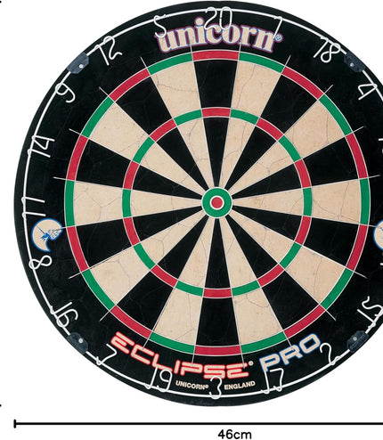 Eclipse Pro, Professional Bristle Dartboard with Competition Quality Sisal, Spider and Number Ring, Professional Dart Board for Adults