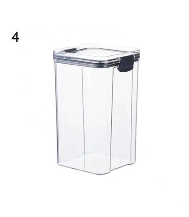 Multipurpose Food Storage Containers Set - Clear Jars with Lids for Cereal, Candy, and Dry Goods