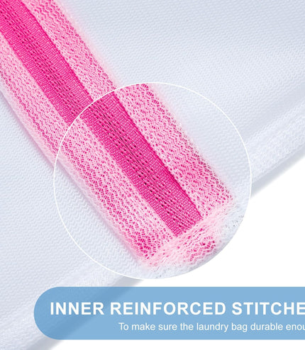 Mesh Laundry Bags, Washing Machine Wash Bags, Reusable and Durable Mesh Wash Bags for Delicate Blouse, Hosiery, Underwear, Bra, Lingerie and Baby Clothes, Great for Travel Storage Organization