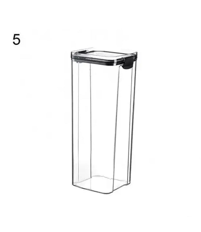 Multipurpose Food Storage Containers Set - Clear Jars with Lids for Cereal, Candy, and Dry Goods