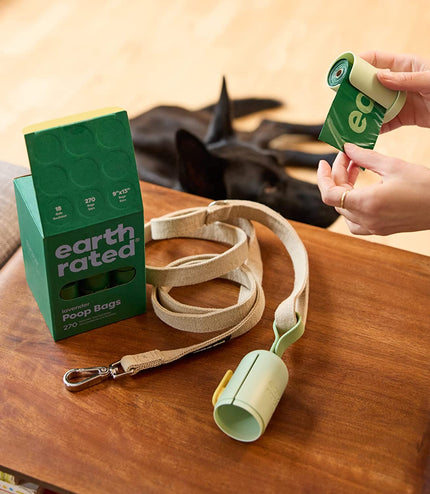 Dog Poo Bags, Guaranteed Leak Proof and Extra Thick Waste Bag Refill Rolls for Dogs, Lavender Scented, 270 Count